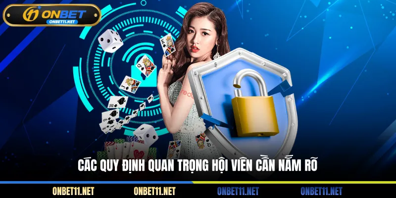 Điều Khoản Dịch Vụ Onbet Các quy định quan trọng hội viên cần nắm rõ