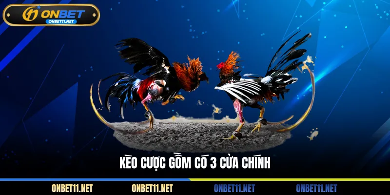 Kèo cược gồm có 3 cửa chính