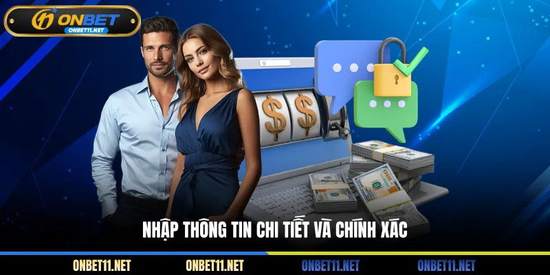 Đăng Nhập Onbet Nhập thông tin chi tiết và chính xác