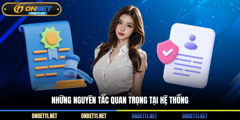 Miễn Trừ Trách Nhiệm Onbet Những nguyên tắc quan trọng tại hệ thống